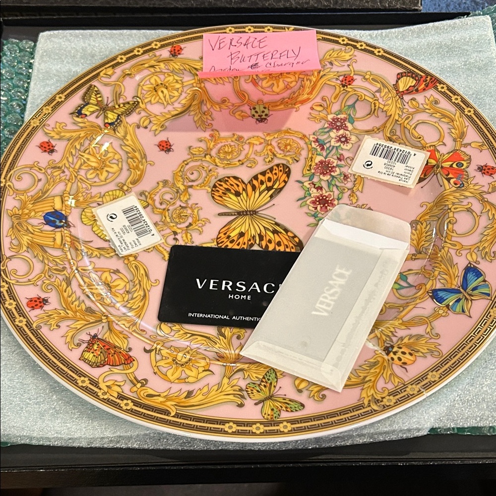 Versace Butterfly Garden charger Dinnerware
